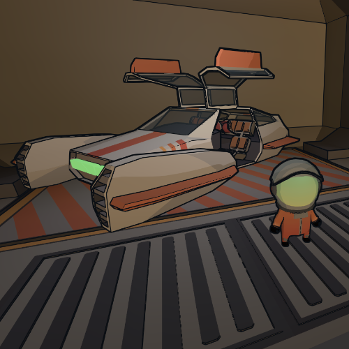 Landing craft for upcoming sci-fi game