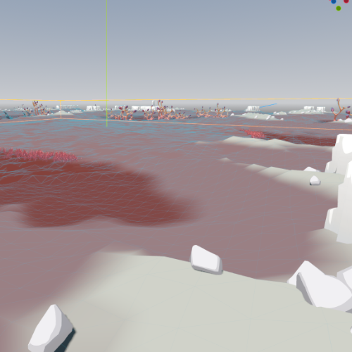 Perspective view of applied noise textures